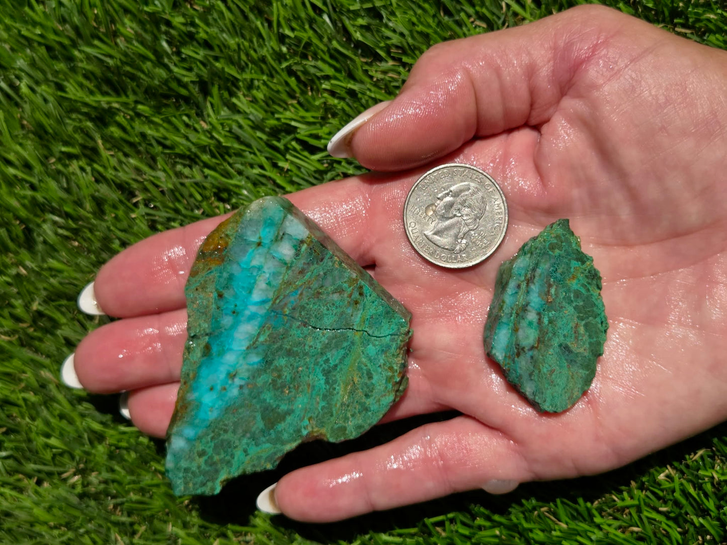 Globe Chrysocolla Slab Bundle-SB125
