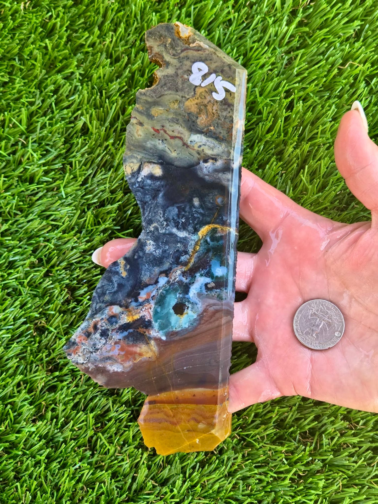 Indonesian Magnetic Banded Jasper Slabs Q813–819