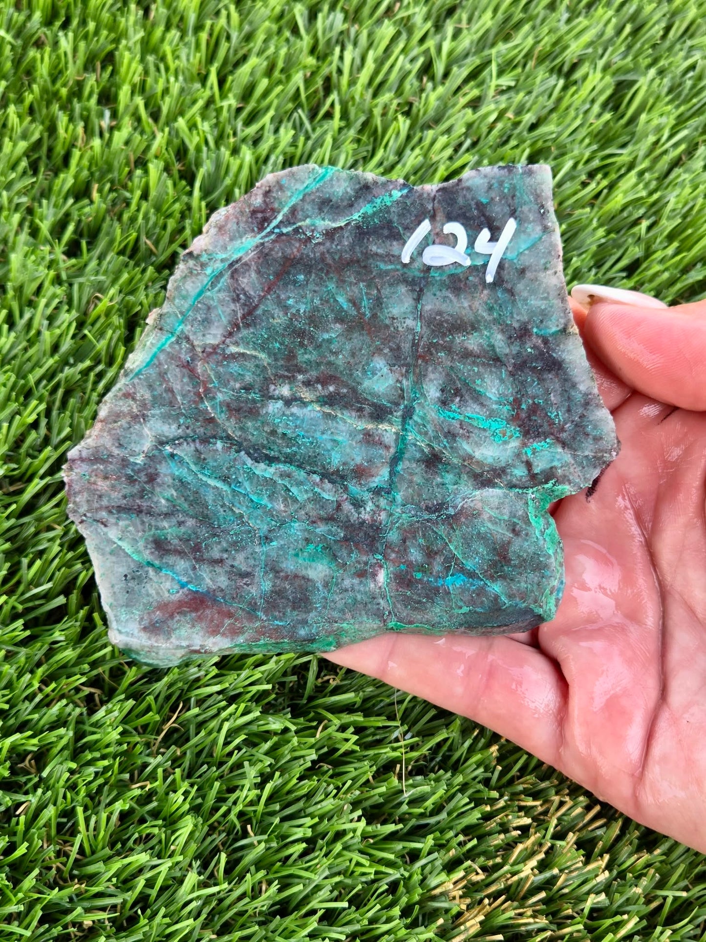 Globe Chrysocolla Slabs B120-124