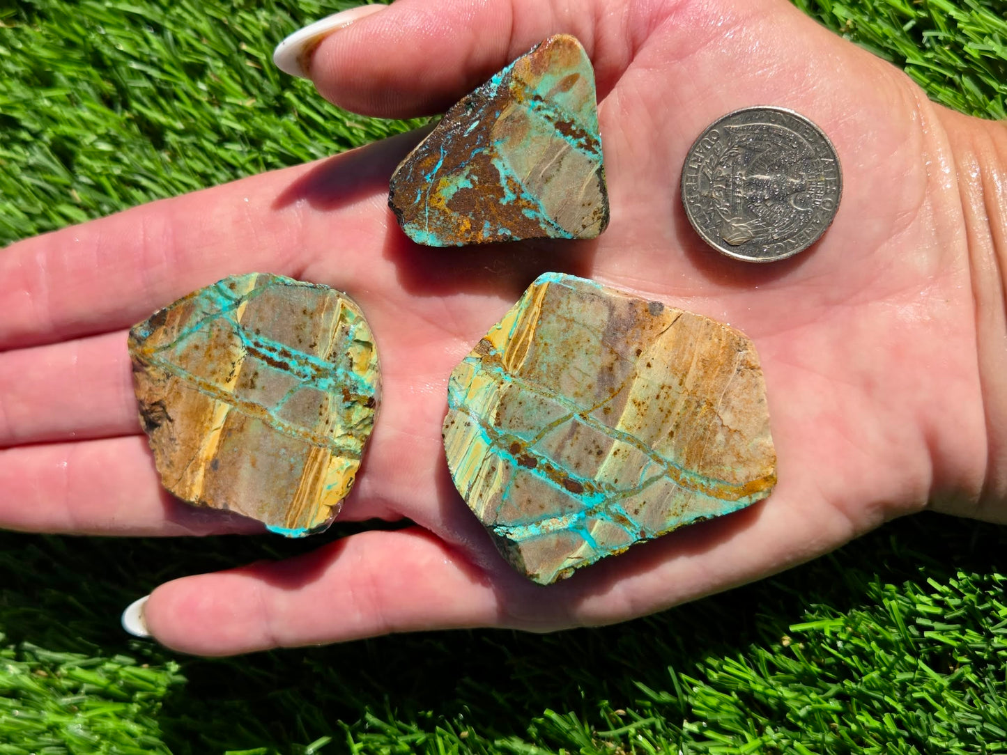 Globe Chrysocolla Slab Bundle-SB48