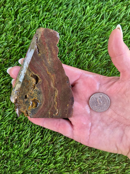 Indonesian Magnetic Banded Jasper Slabs Q824-827