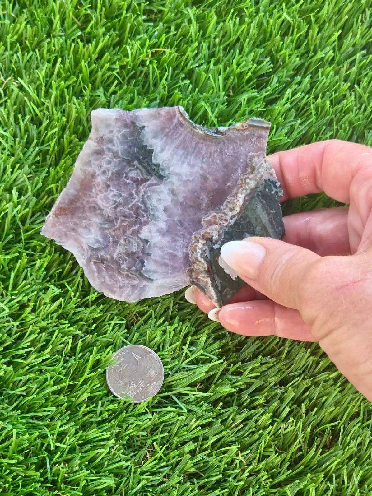 Banded Amethyst & Agate Slabs H409-414