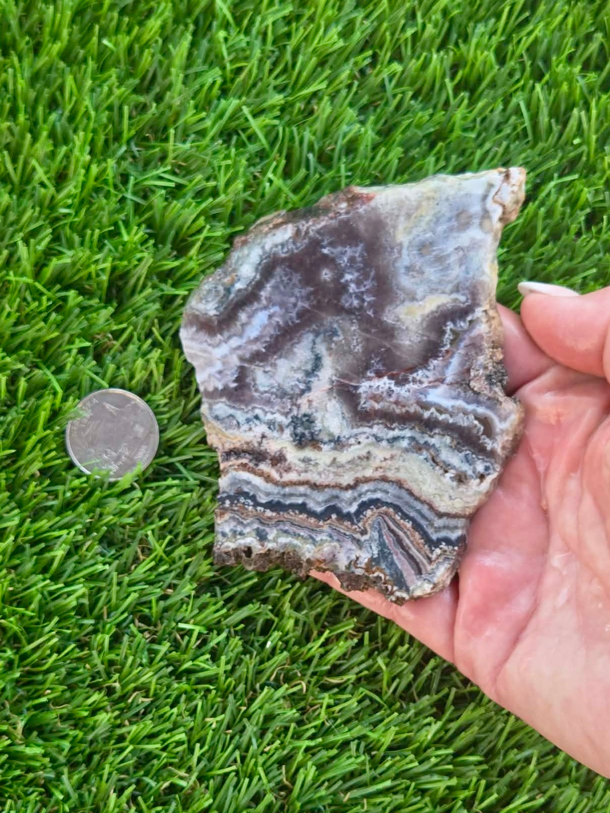 Spectrum Mine Banded Amethyst & Fluorite Slabs H415-419