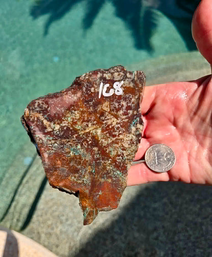 Planet Mine Chrysocolla 
Slab 166-170