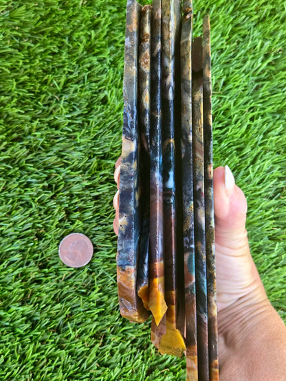 Indonesian Magnetic Banded Jasper Slabs Q813–819