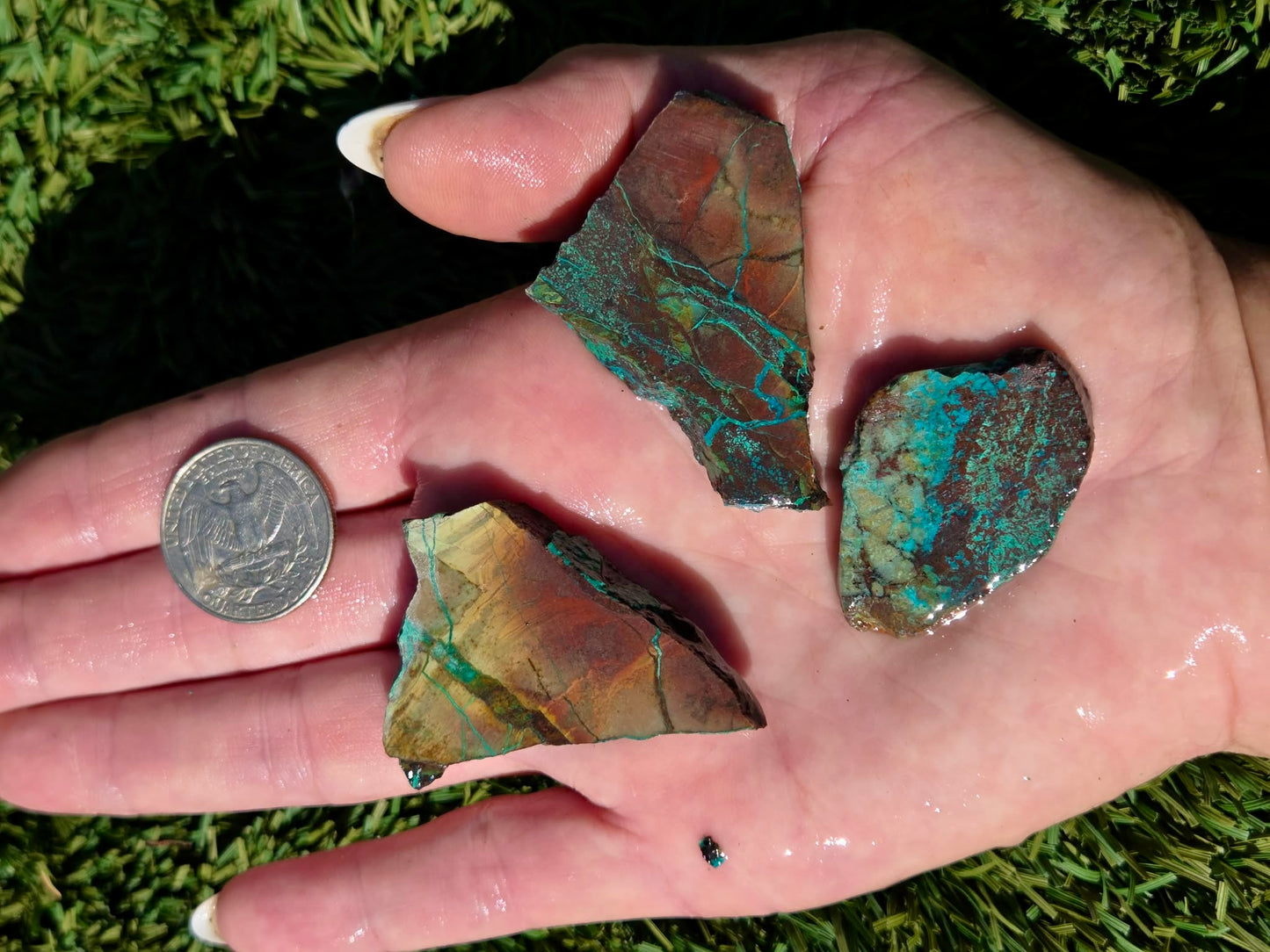 Globe Chrysocolla Slab Bundle-SB60