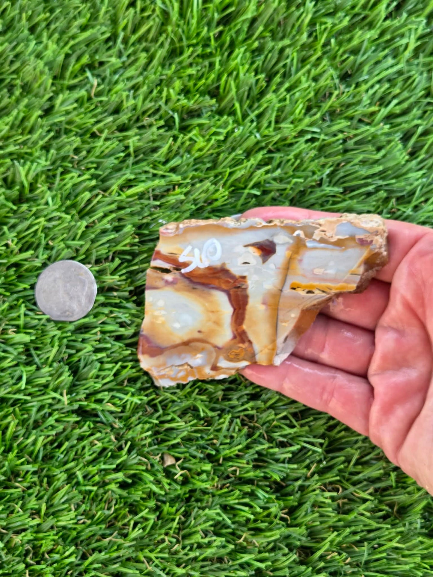 Banded Brecciated Jasper/Agate Slabs L557-562
