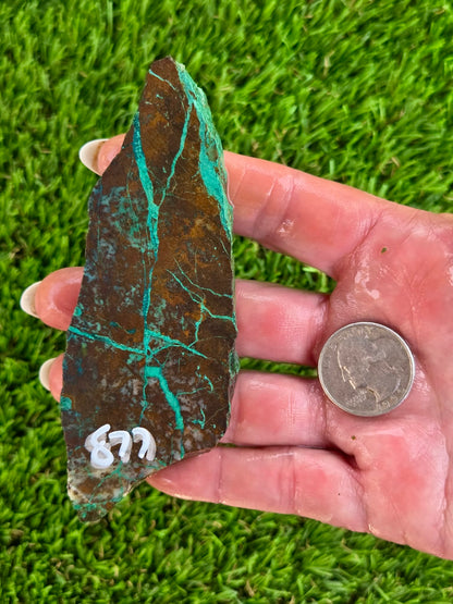 Globe Chrysocolla Spiderweb Slabs R871–878
