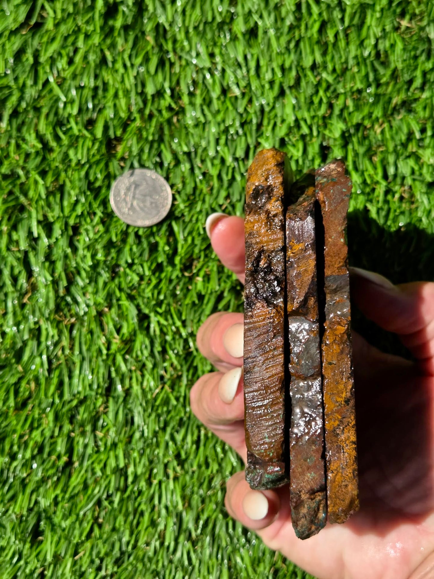 Planet Mine Chrysocolla & Malachite Slabs R852–854