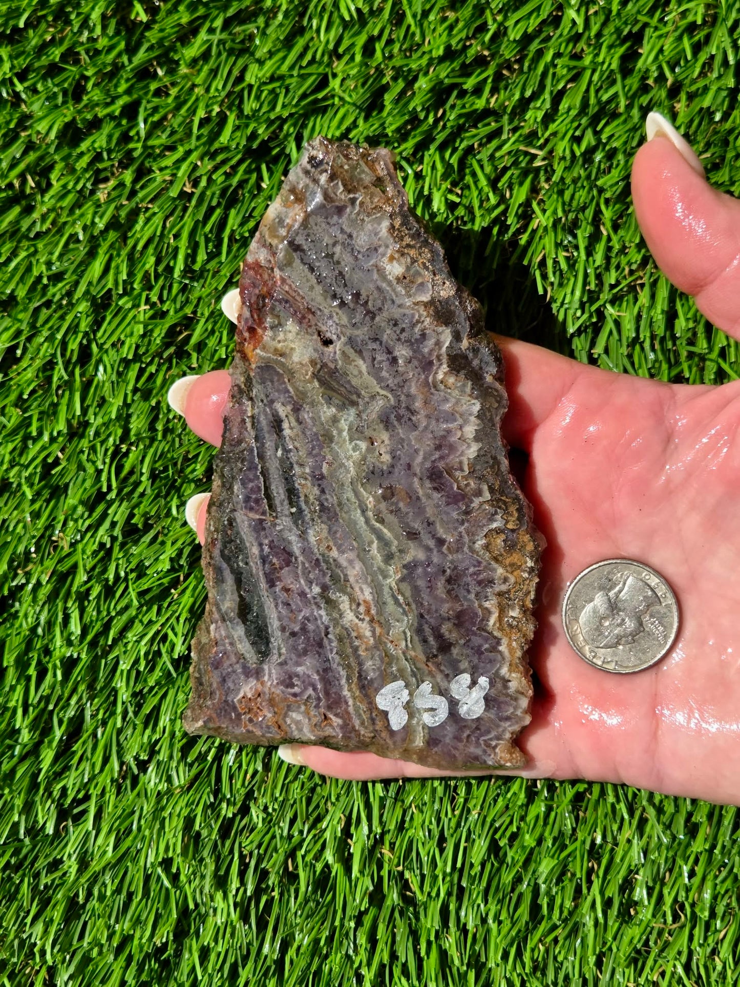 Chevron Amethyst Slabs R855–858