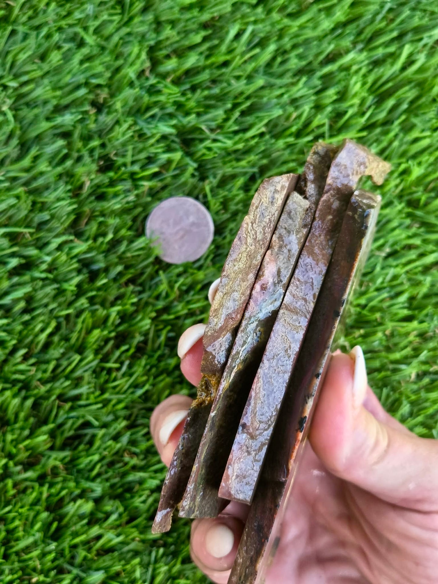 Indonesian Magnetic Banded Jasper Slabs Q824-827