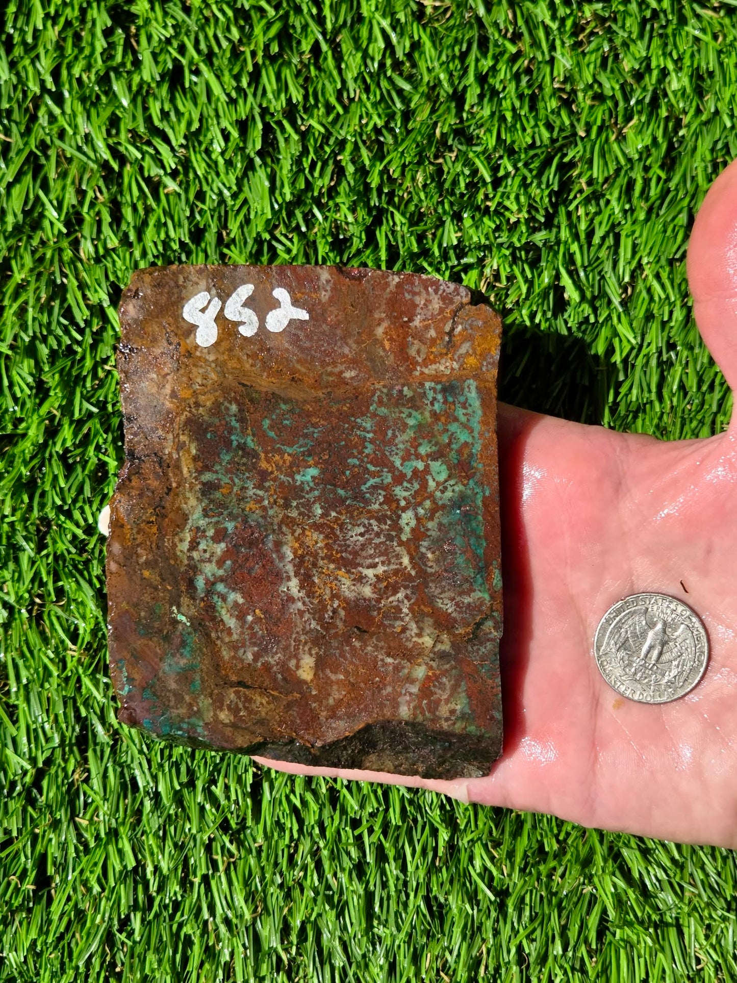 Planet Mine Chrysocolla & Malachite Slabs R852–854