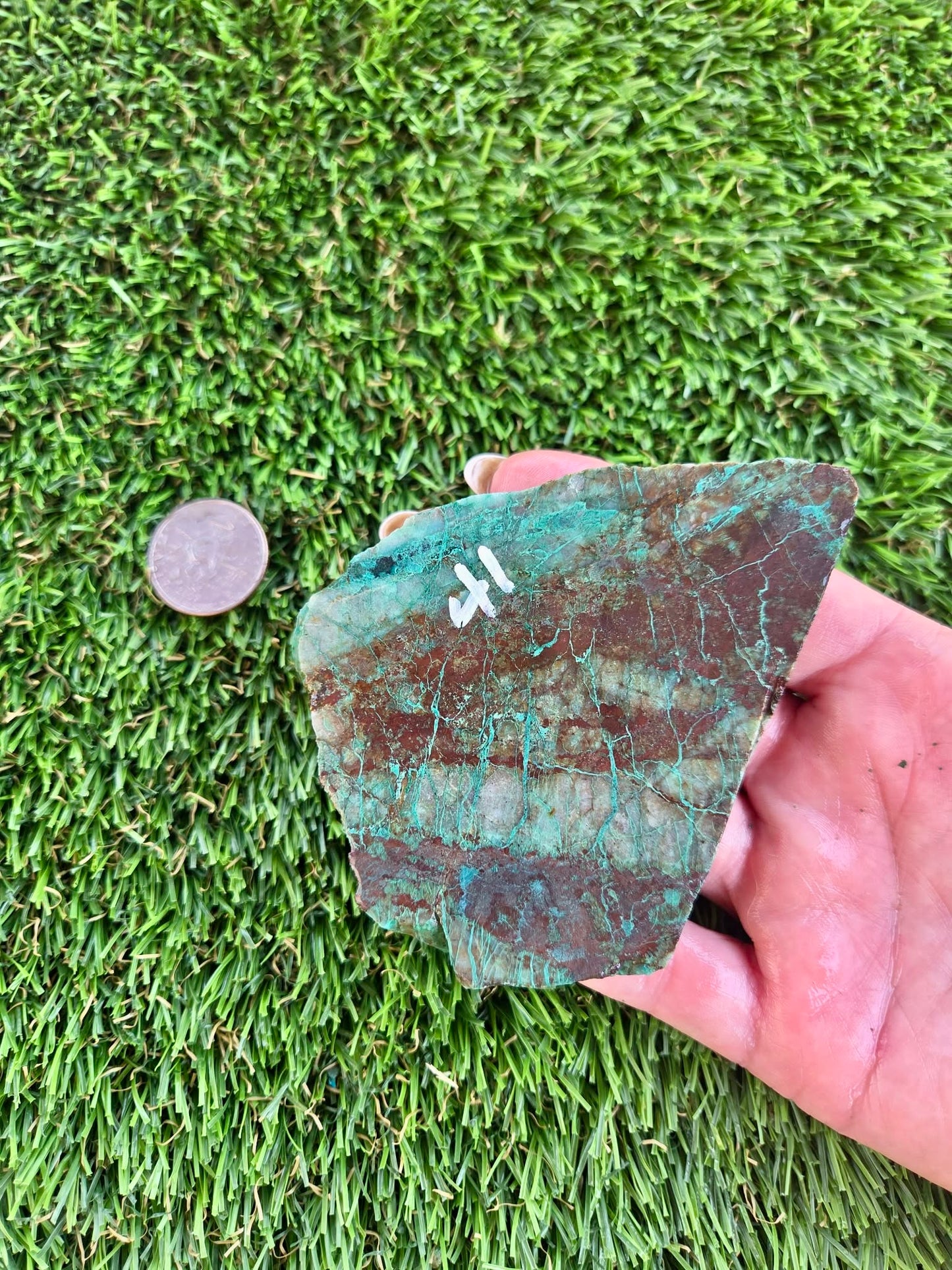 Globe Chrysocolla Slab A41-45