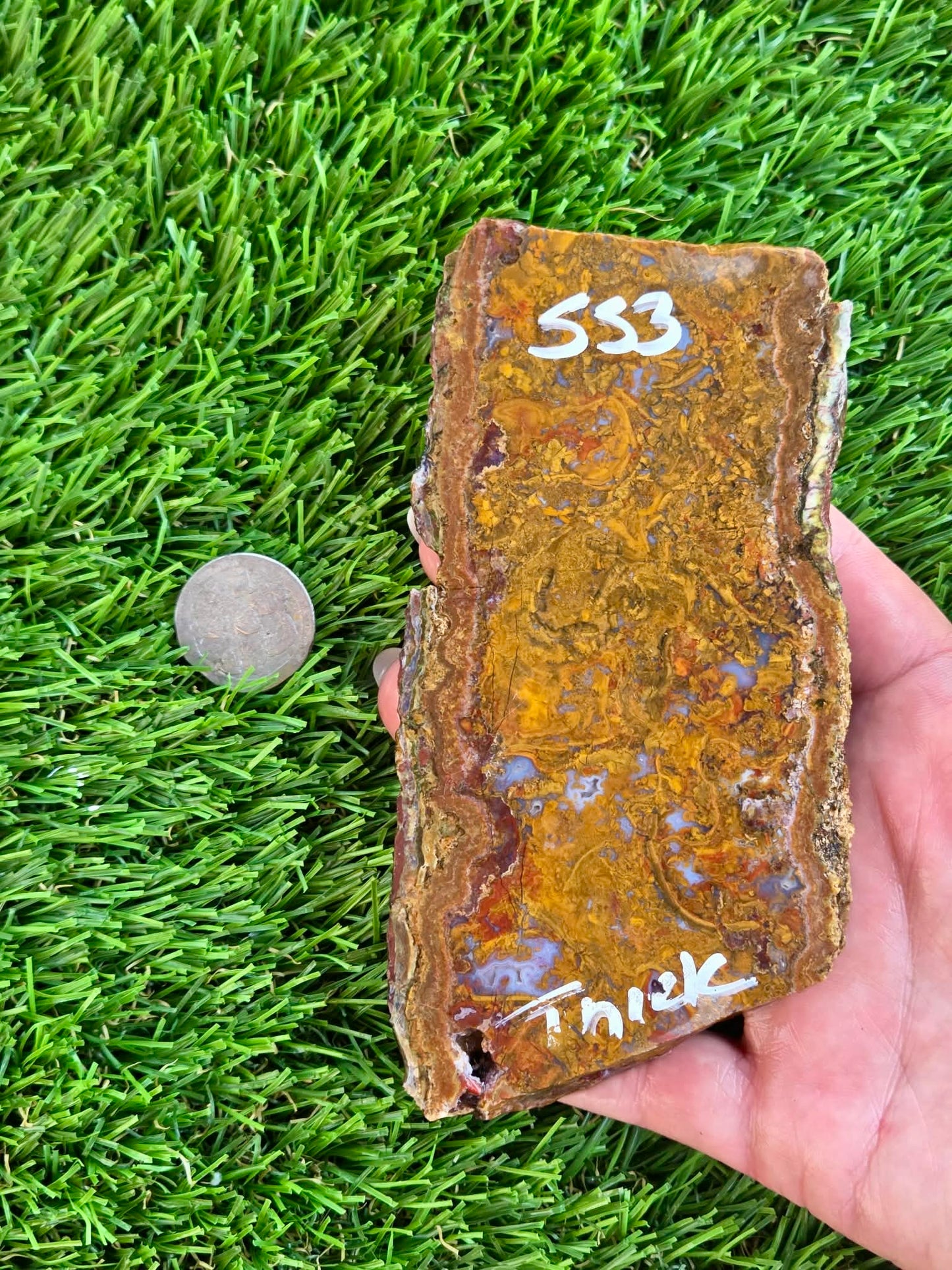Plume Moss Agate Slabs L553-556