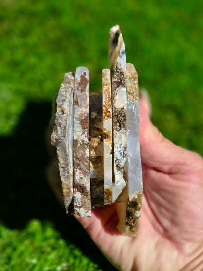 Blue Luna Agate Slabs H385-390