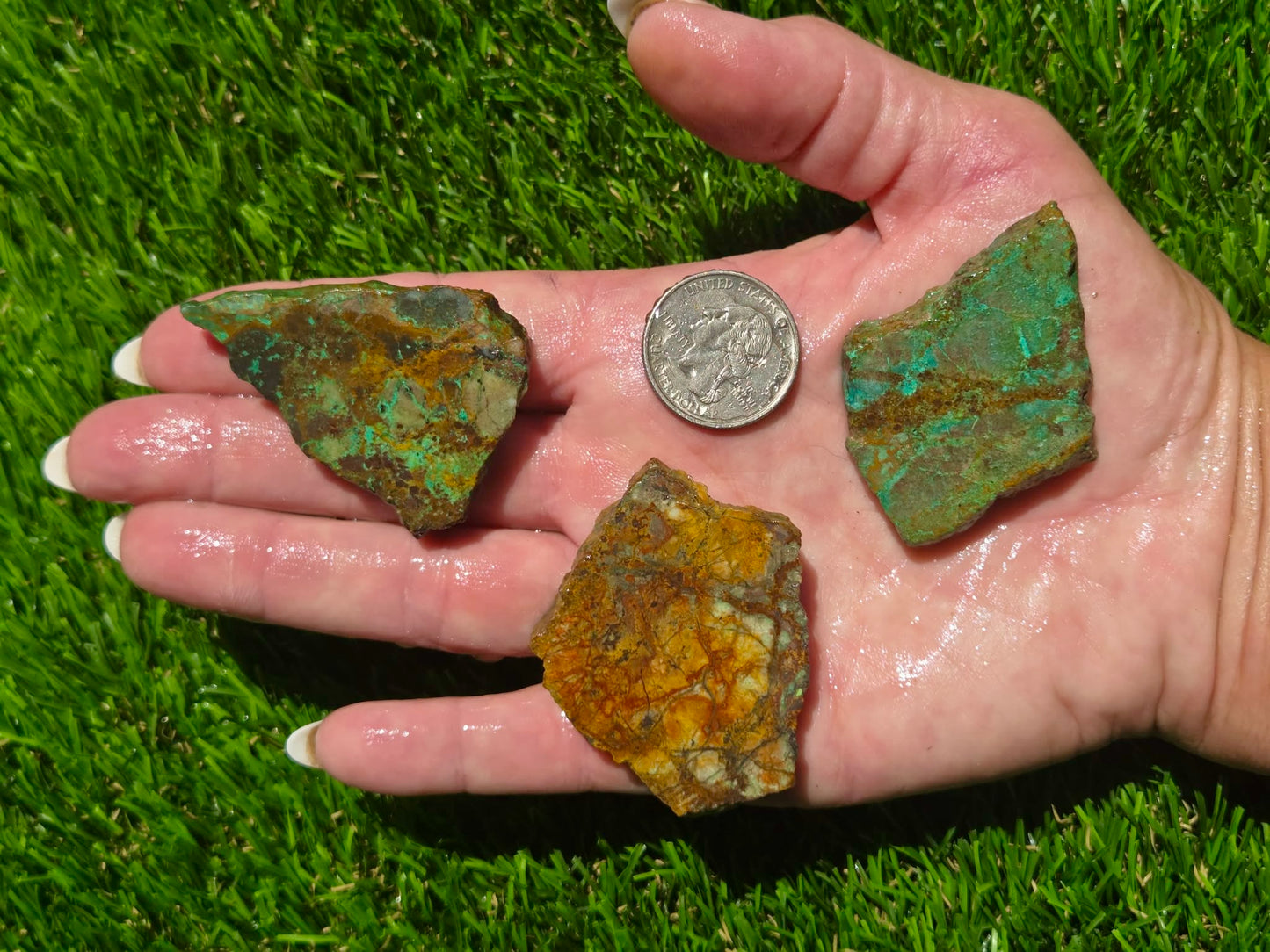 Globe Chrysocolla Slab Bundle-SB70
