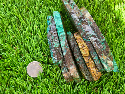 Globe Chrysocolla Spiderweb Slabs R871–878