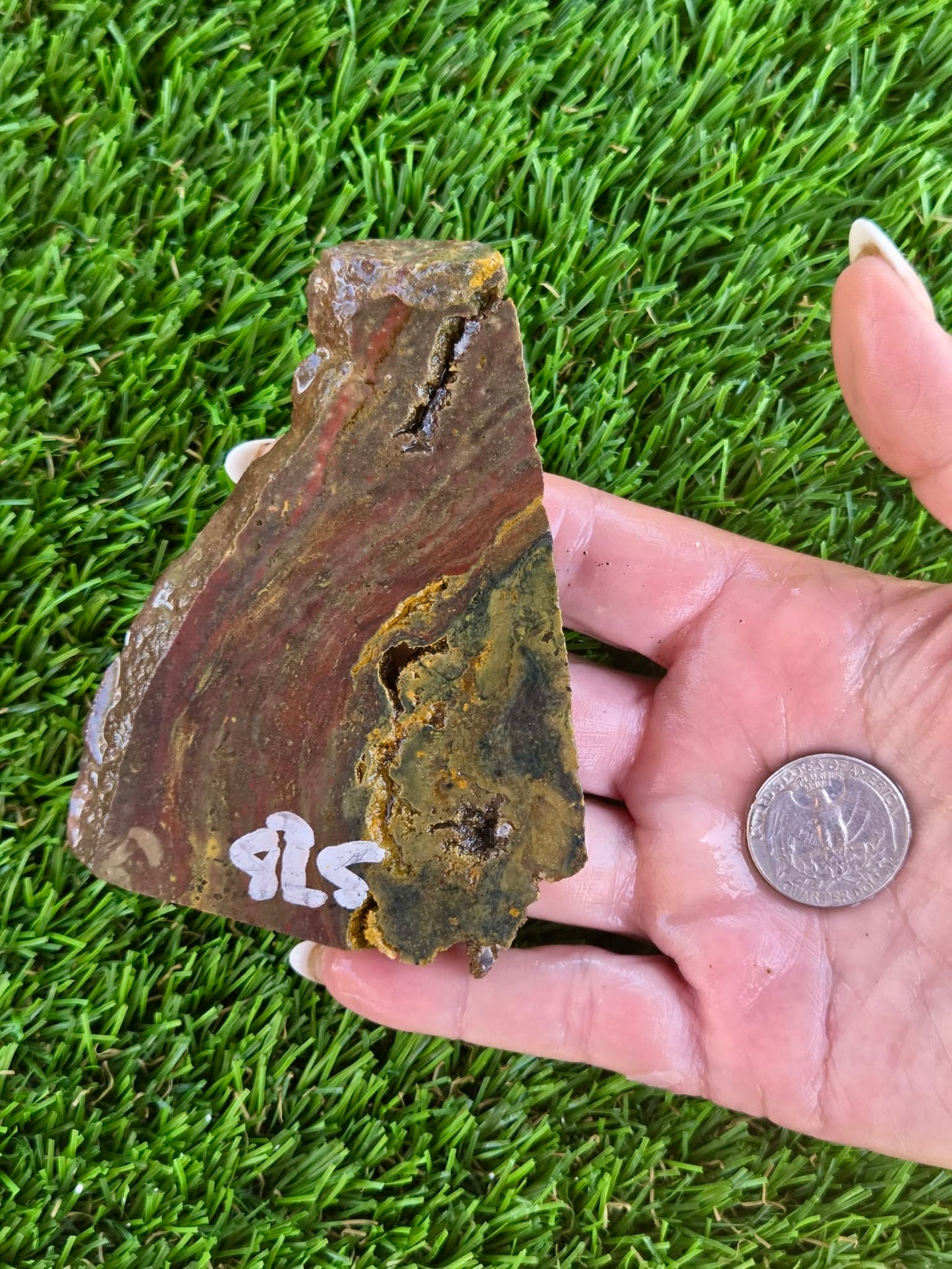 Indonesian Magnetic Banded Jasper Slabs Q824-827