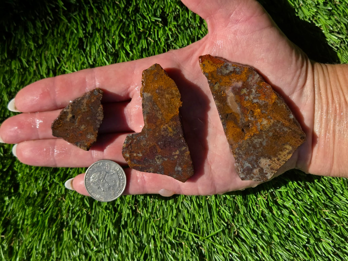 Orange Moss Agate Slab Bundle SB133