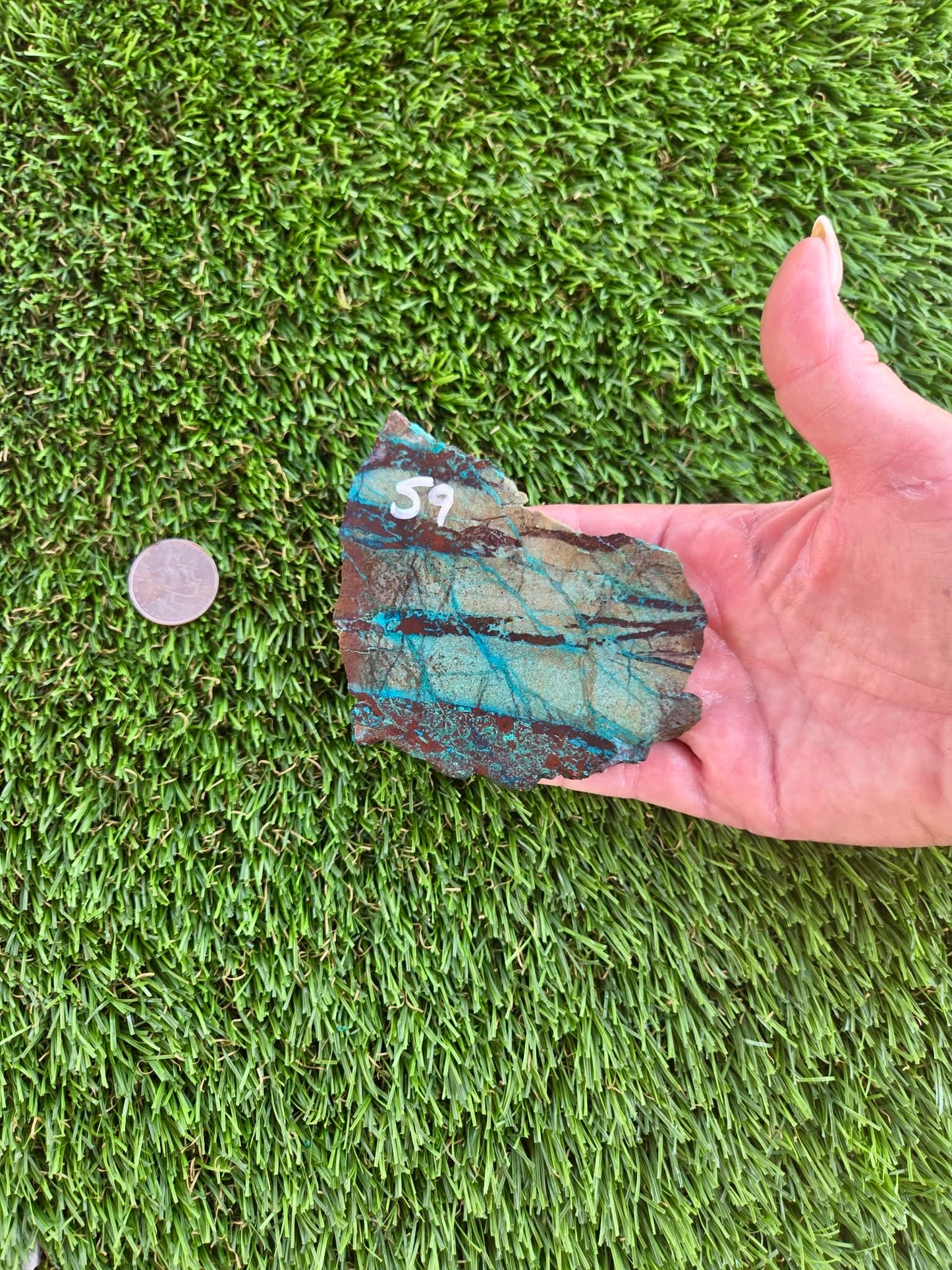 Globe Chrysocolla Slabs A56-60