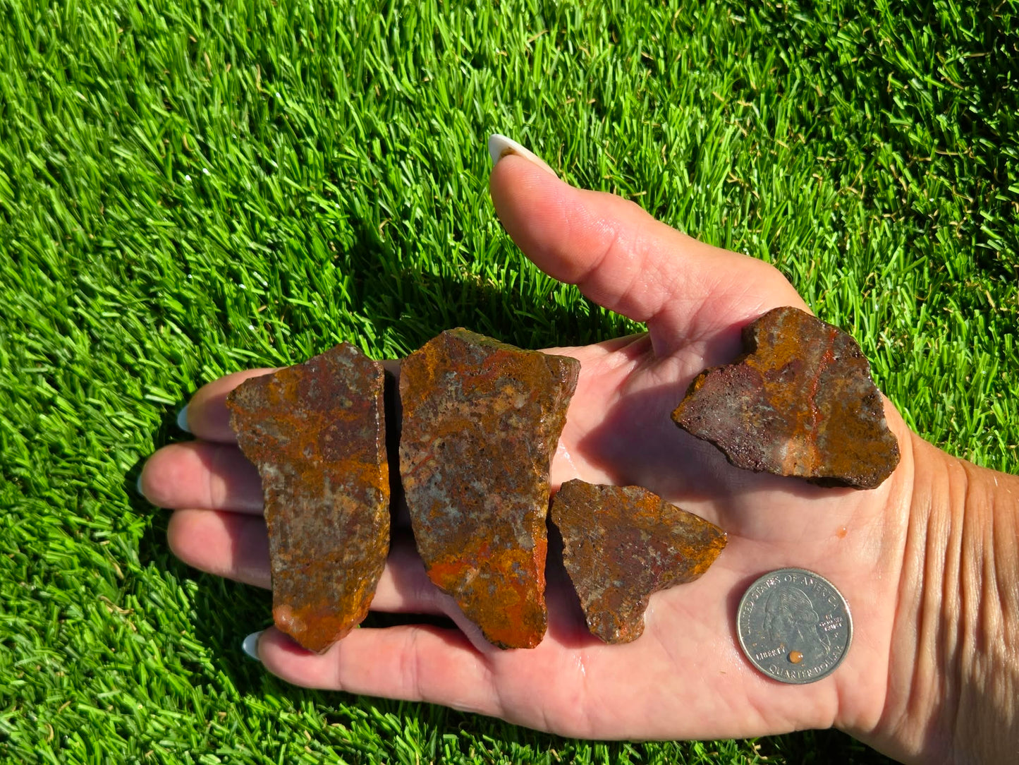 Orange Moss Agate Slab Bundle SB140