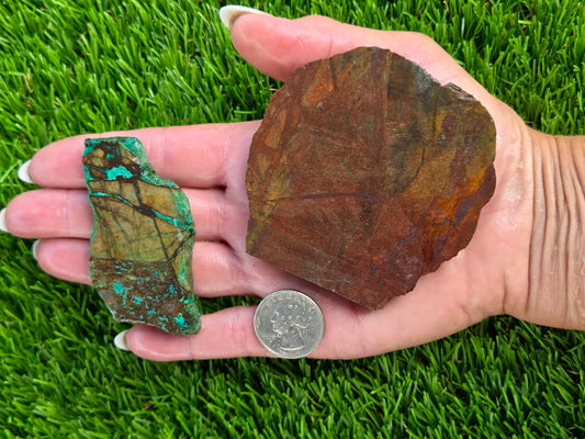 Globe Chrysocolla Slab Bundle-SB36