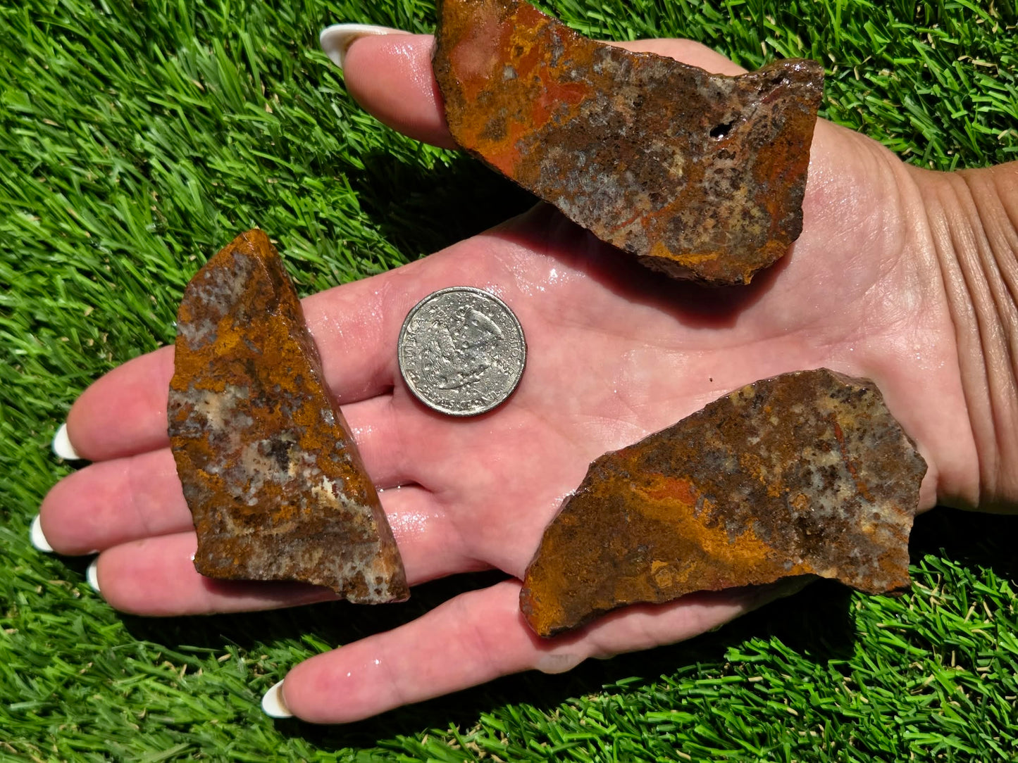 Orange Moss Agate Slab Bundle SB129