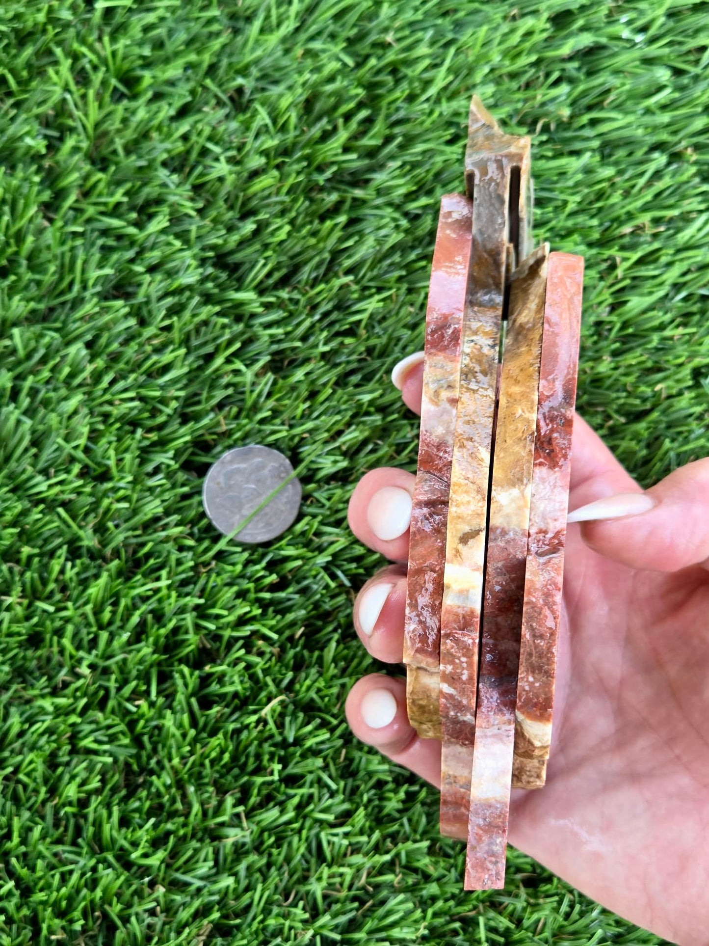 Multicolor Banded Jasper Slabs N669-672