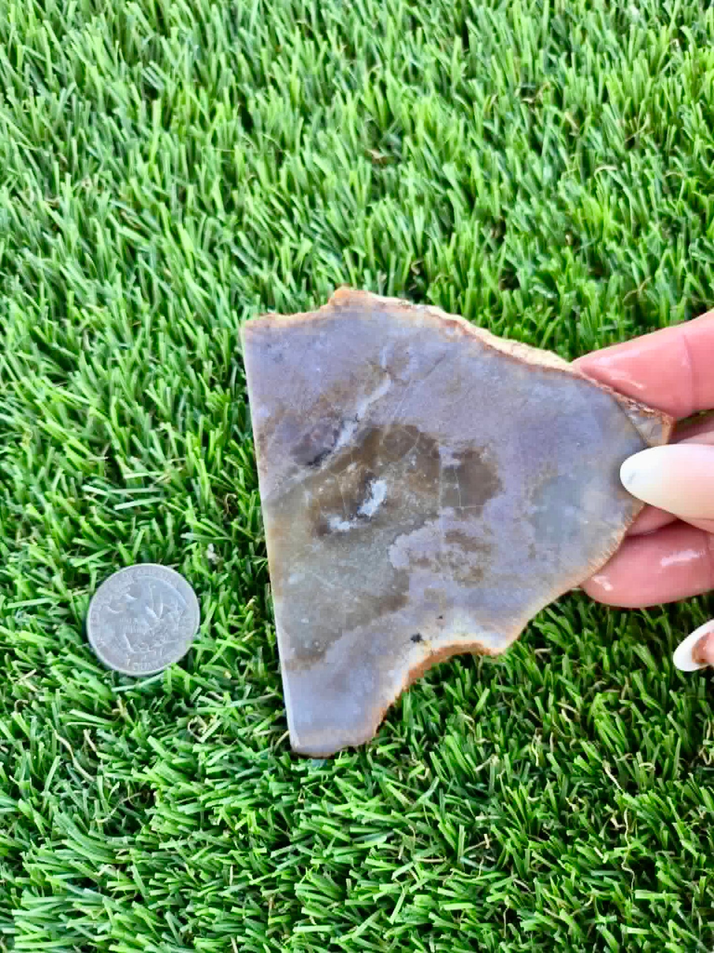 Purple Burro Creek Agate Slab F281-286