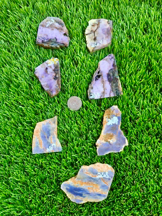 Purple Burro Creek Agate Slab 263-269