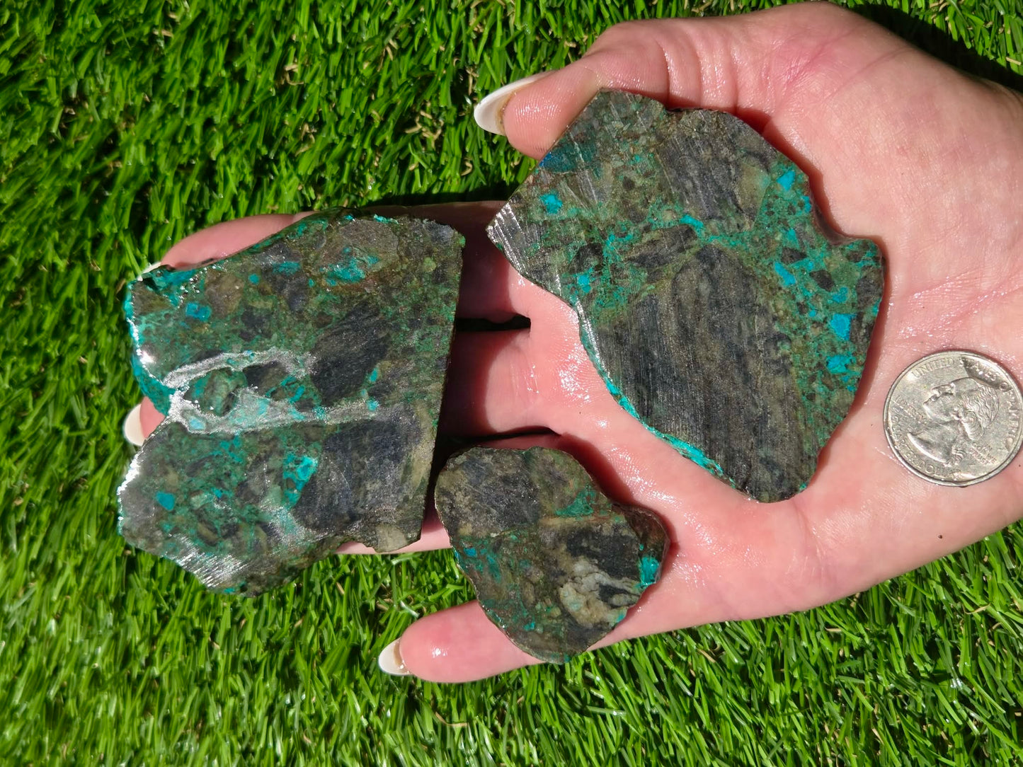 Globe Chrysocolla Slab Bundle-SB92