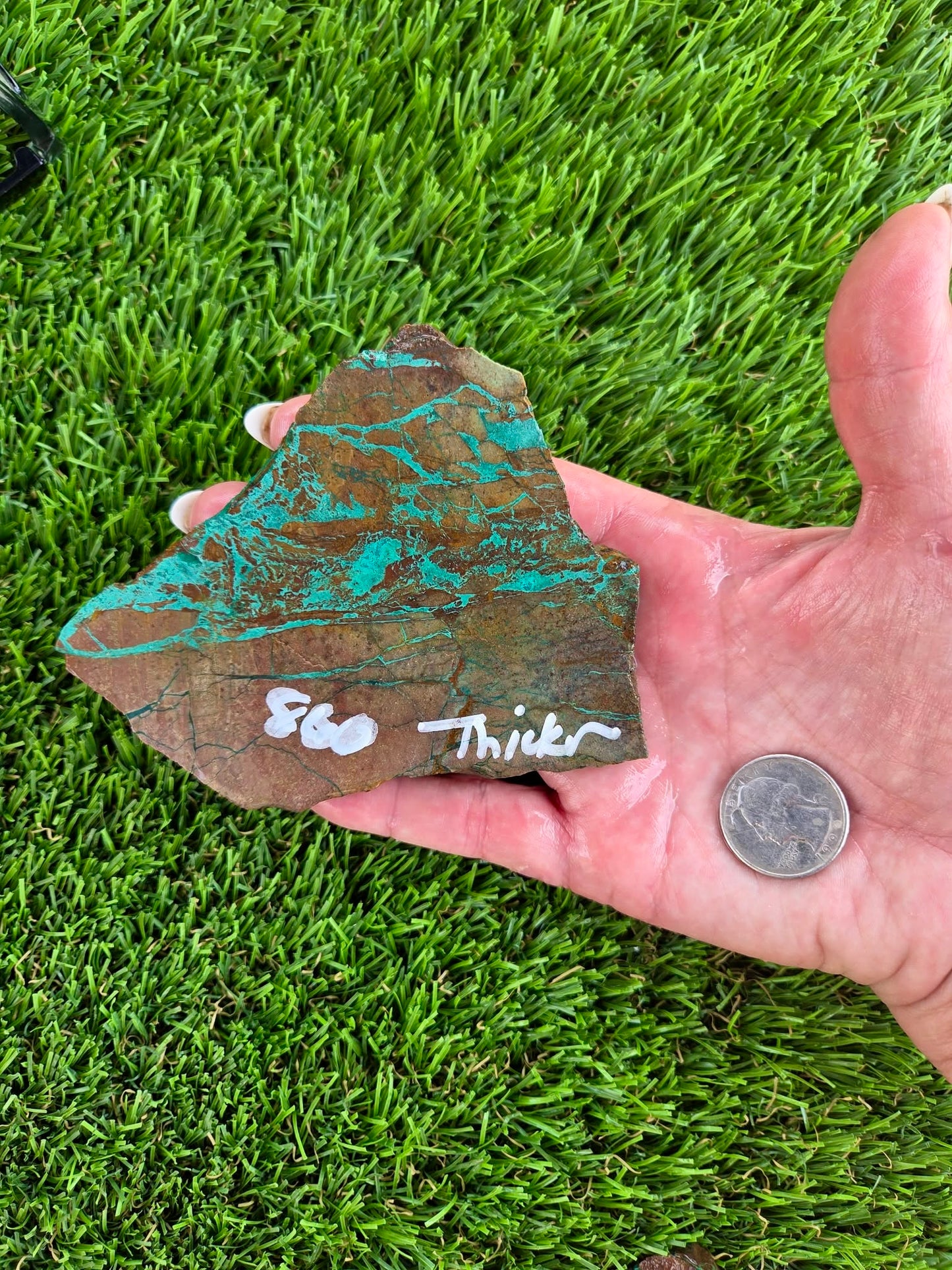 Globe Chrysocolla & Malachite Slabs R859–863