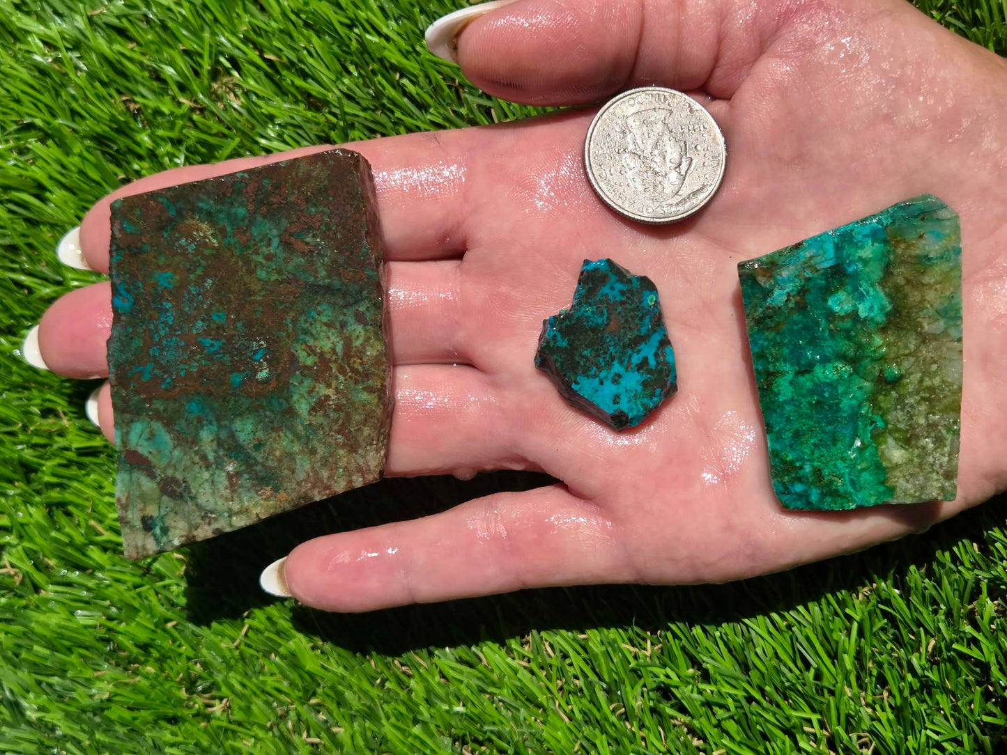 Globe Chrysocolla Slab Bundle-SB77