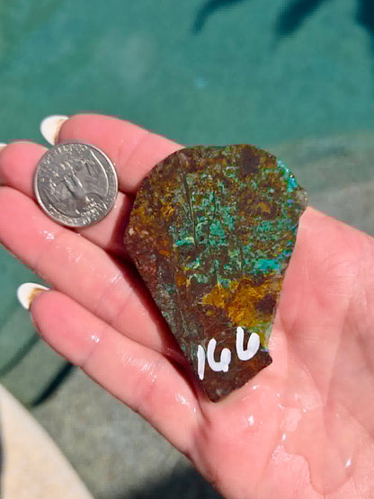 Planet Mine Chrysocolla 
Slab 166-170