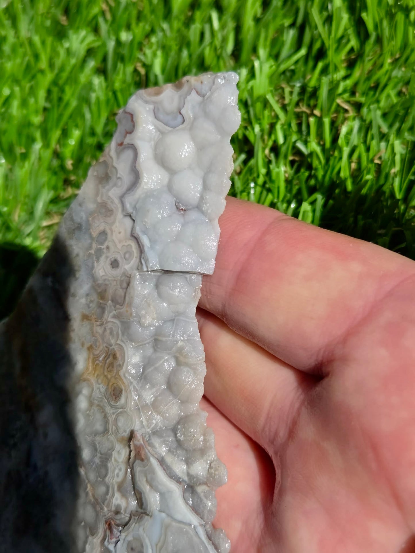 Crazy Lace Agate with Crystal Pockets Slabs O731–735