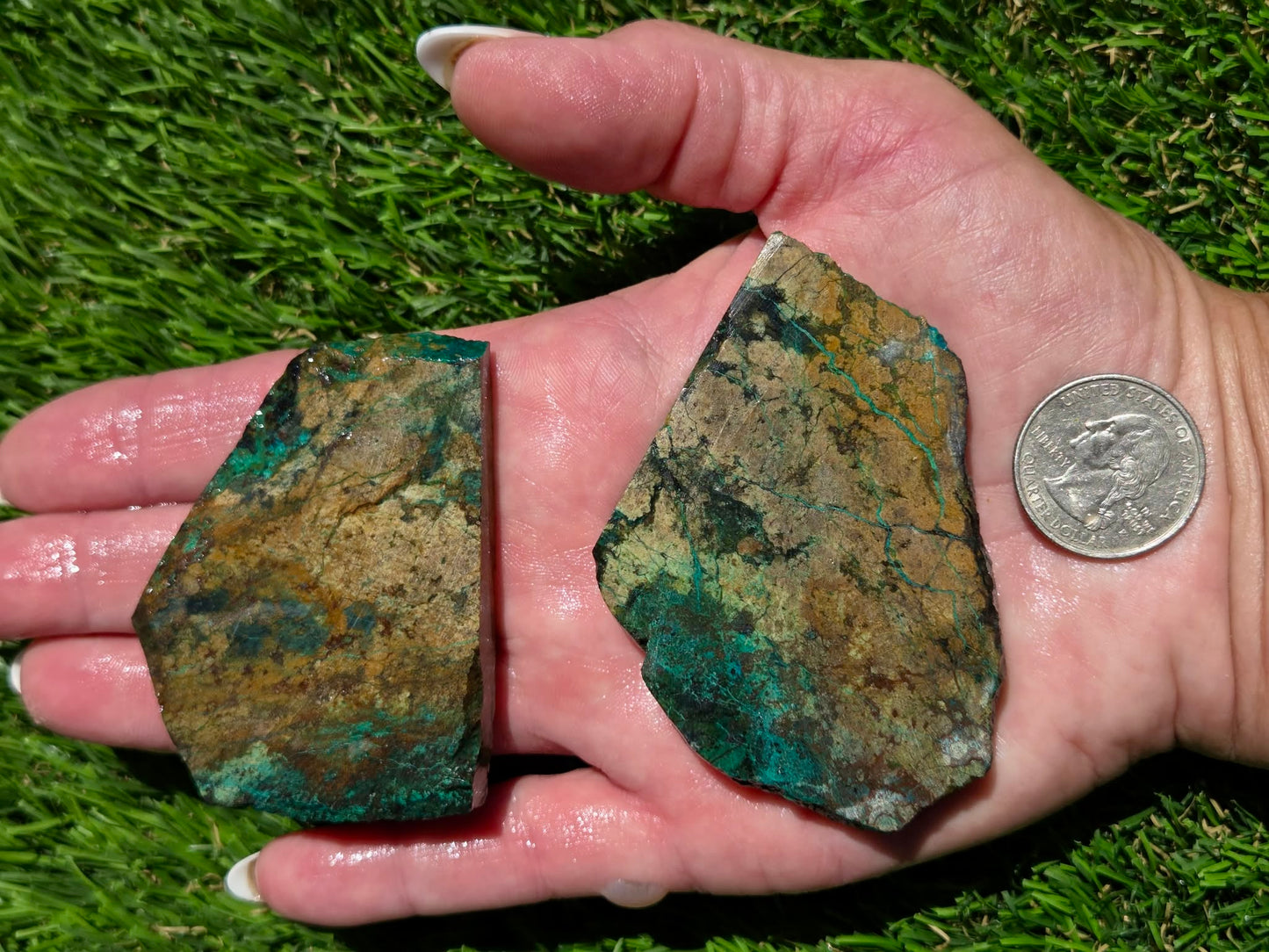 Chrysocolla Malachite Mix Slab Bundle – Parker SB118