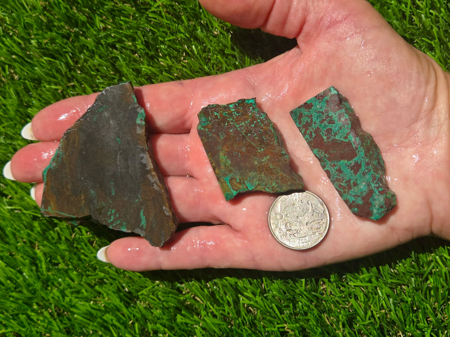 Globe Chrysocolla Slab Bundle-SB61
