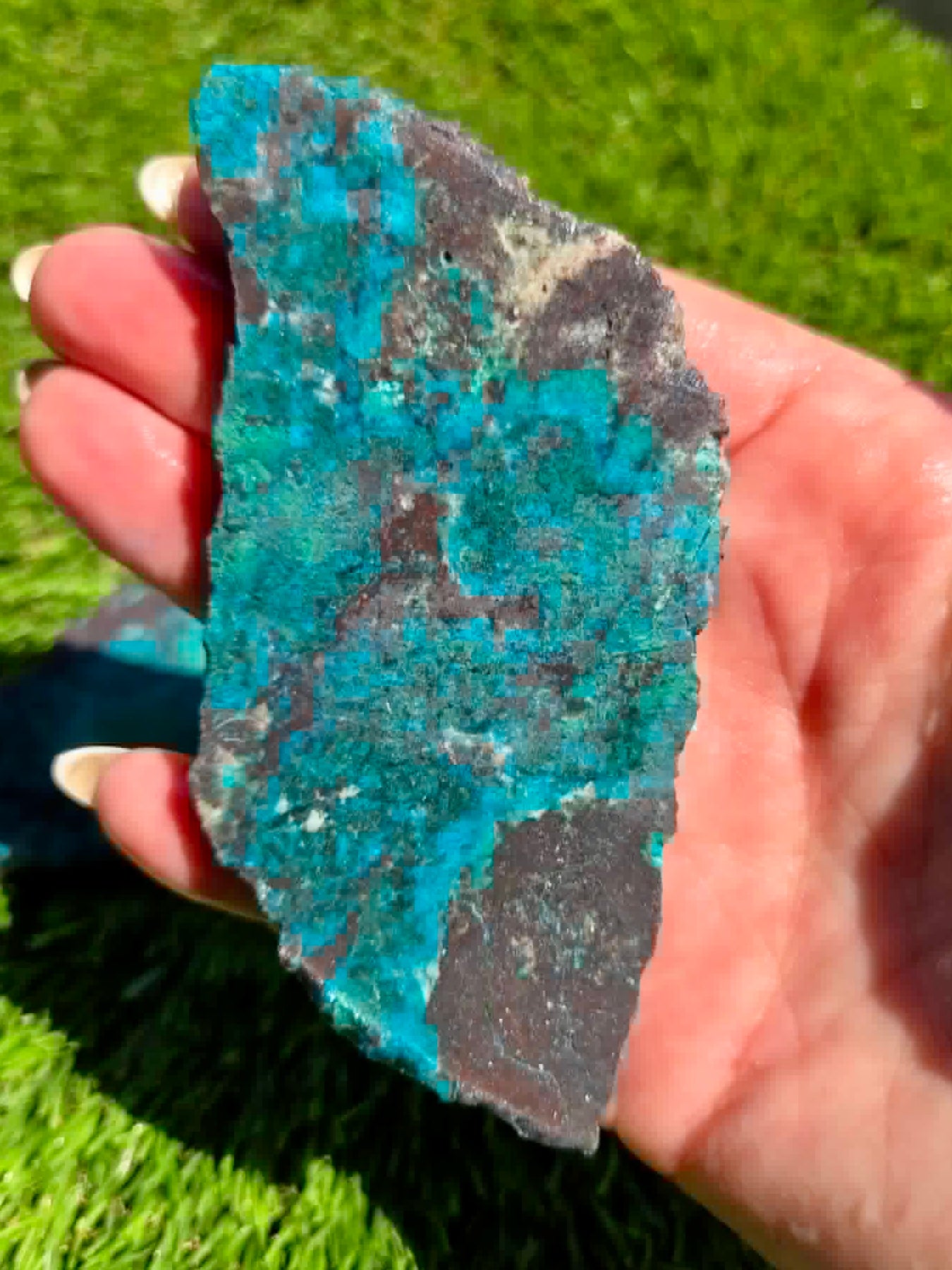 High-End Chrysocolla & Malachite Vein G309-313