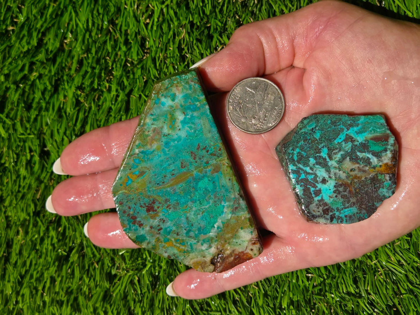 Malachite & Cooperite Slab Bundle SB87