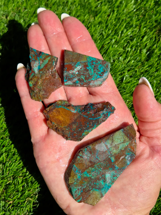 Globe Chrysocolla Slab Bundle-SB1