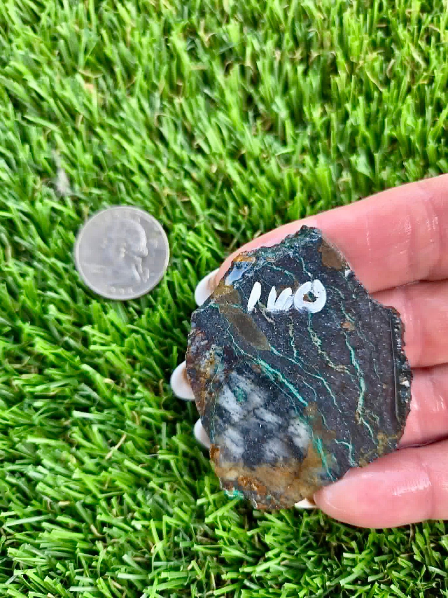 Copper Canyon Chrysocolla Slab 158-165