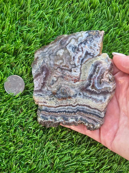 Spectrum Mine Banded Amethyst & Fluorite Slabs H415-419