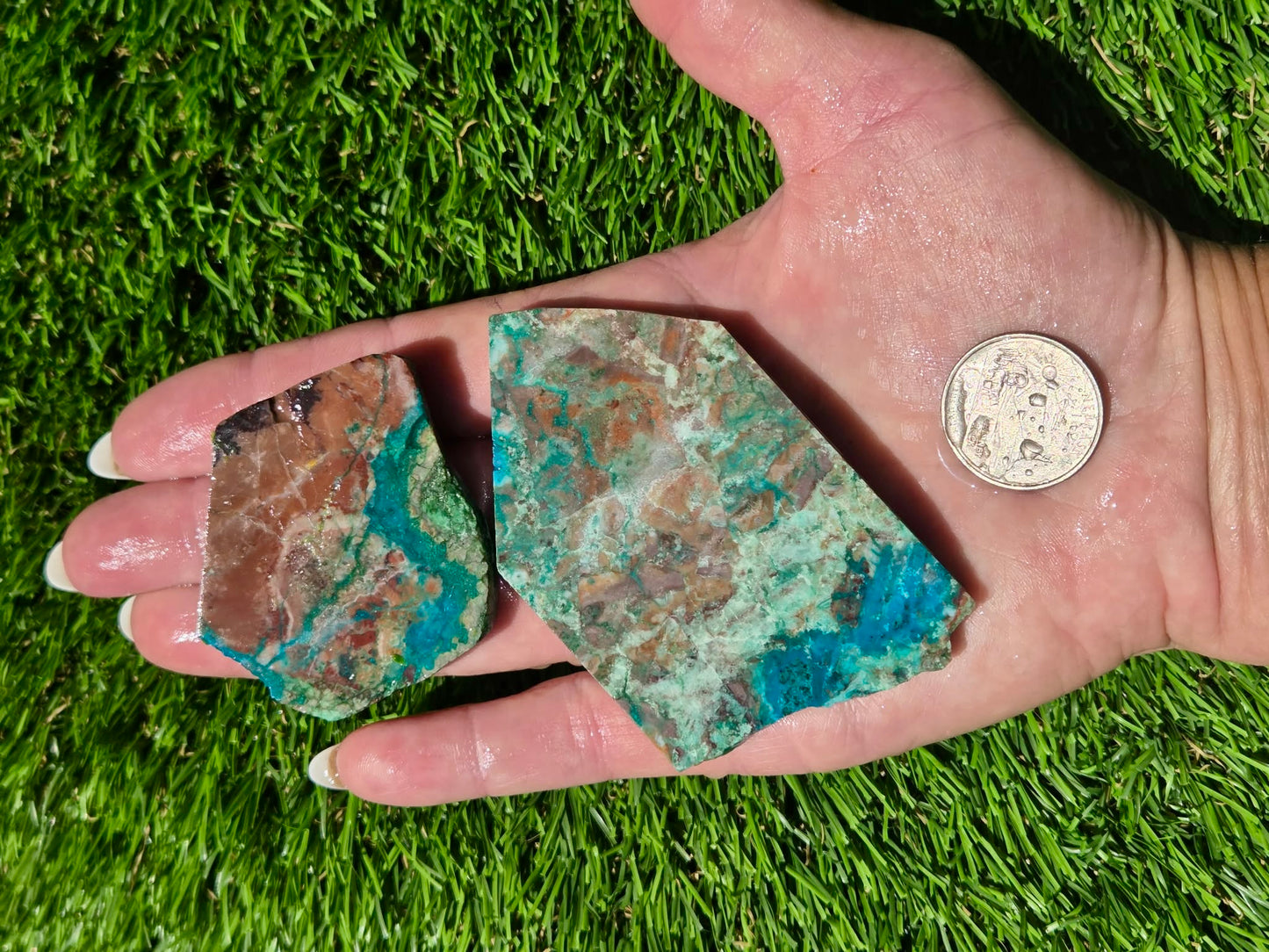Globe Chrysocolla Slab Bundle-SB90