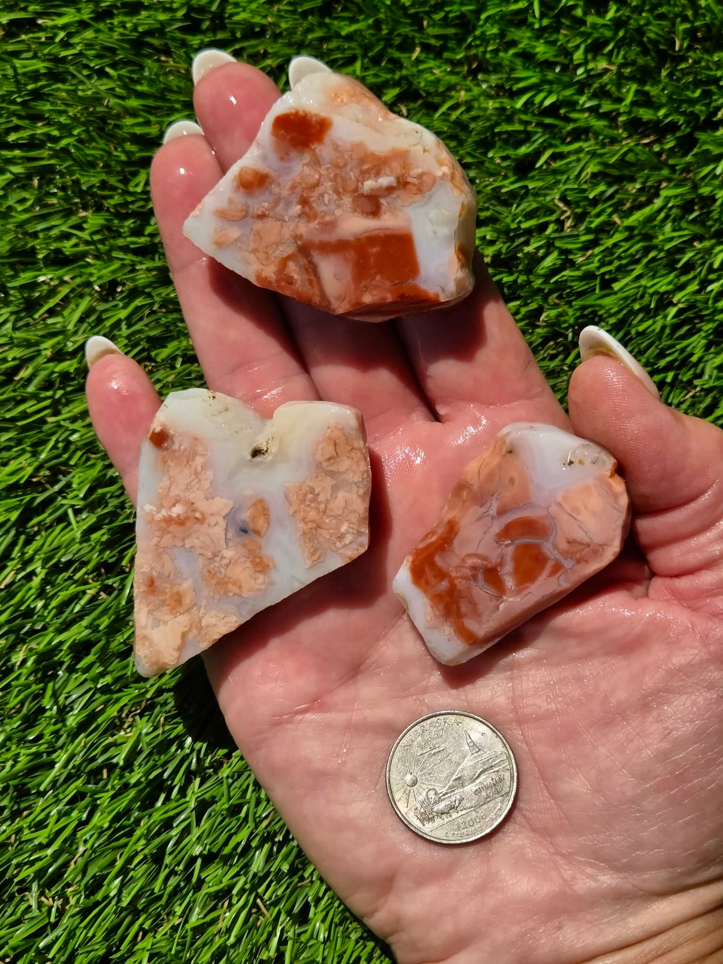 Cotton Candy Agate Slab Bundle SB94