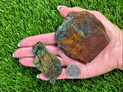 Globe Chrysocolla Slab Bundle-SB36