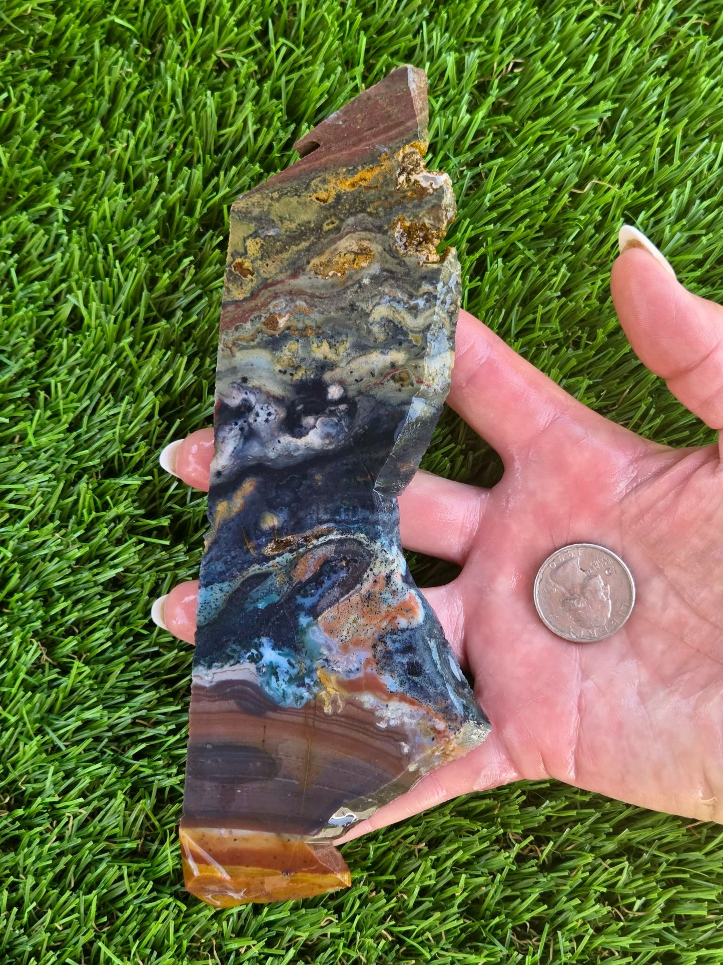 Indonesian Magnetic Banded Jasper Slabs Q813–819