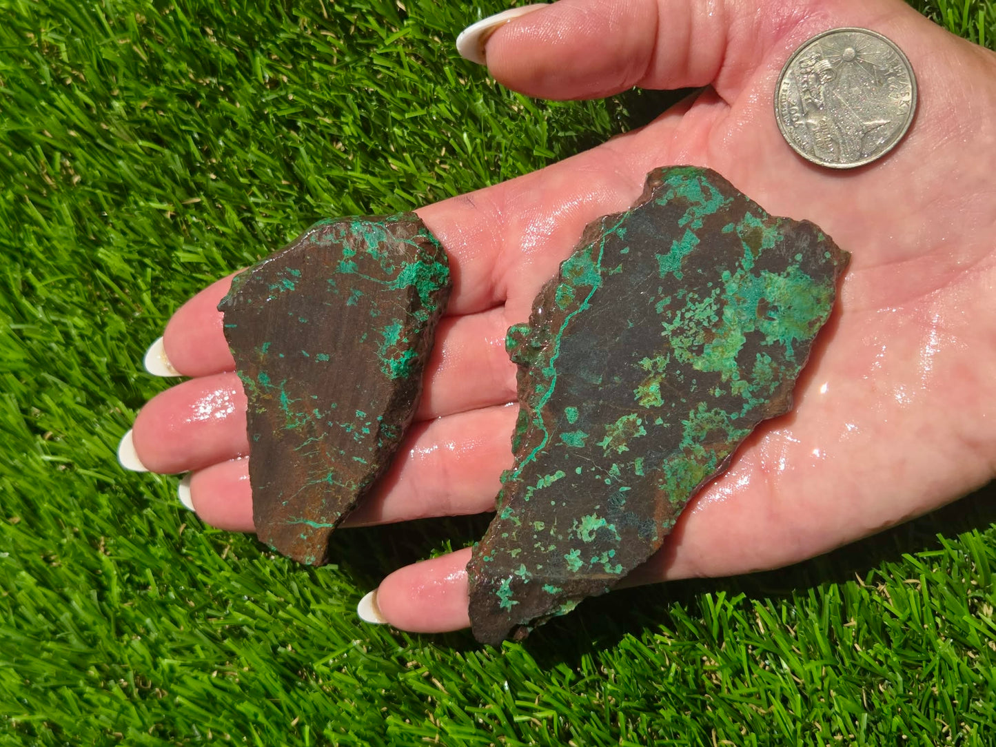 Globe Chrysocolla Slab Bundle-SB64