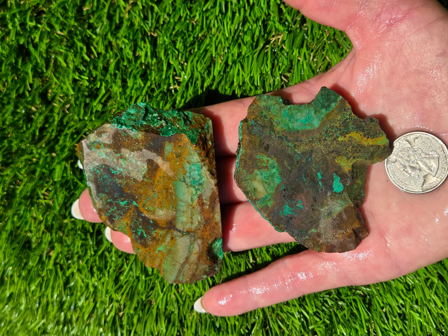 Malachite & Cooperite Slab Bundle SB86