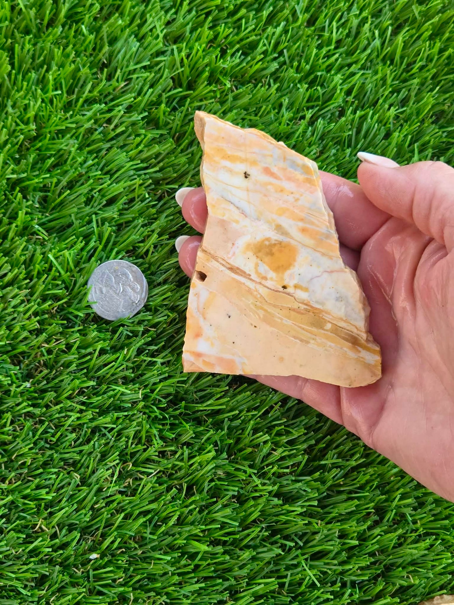 Natural Banded Mexican Onyx Calcite Slabs L575-580