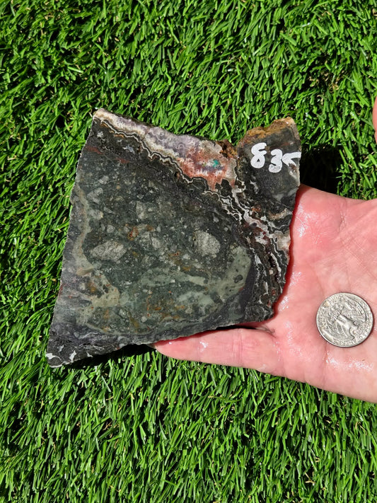 Brecciated Green Jasper Slabs R835–837